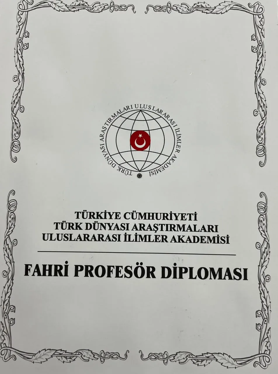 NDU-nun rektoru Elbrus İsayev Türk Dünyası Araşdırmaları Beynəlxalq Elmlər Akademiyasının fəxri professoru seçilib